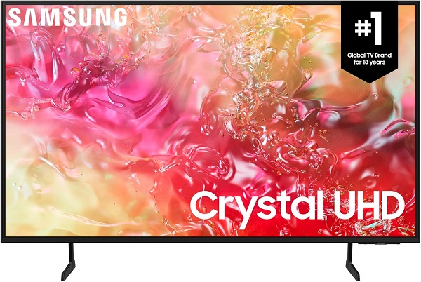 Samsung 65-Inch Crystal UHD DU7100 Series with Crystal Processor 4K, Object Tracking Sound Lite, Q-Symphony, 4K Upscaling, Gaming Hub, Smart TV - [UN65DU7100FXZC][Canada Version] (2024)